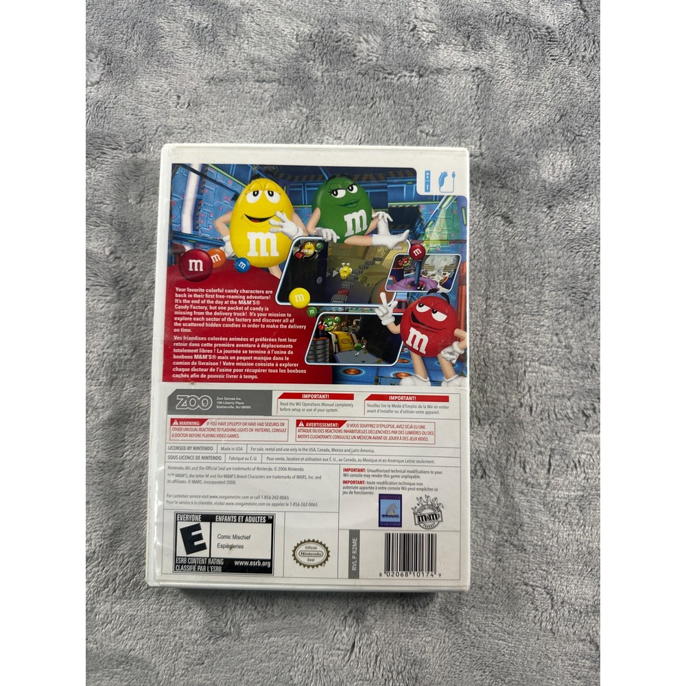 M&M's Adventure Nintendo Wii Game Complete CIB‎ With Manual RVL P R2ME - Picture 3 of 3